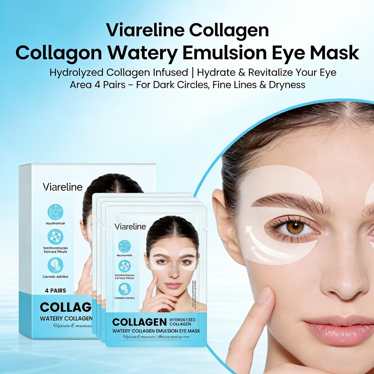 Collagen Eye Patch - 콜라겐 아이 패치는 잔주름과 다크서클을 줄여주고,