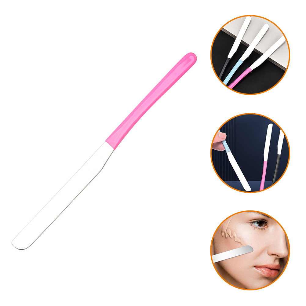 Beauty Makeup Tool - 스테인리스 스틸 메이크업 믹싱 스패츌라 롱