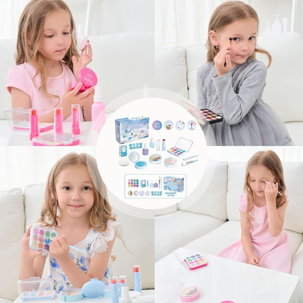 Beauty Makeup Kit For Girls - 뷰티 살롱 놀이 세트 화장품 키트