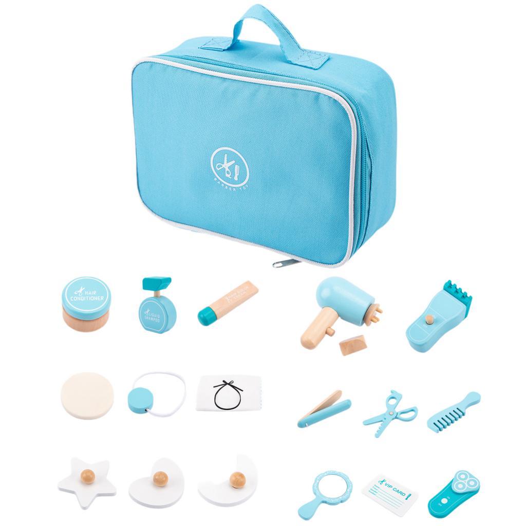 Beauty Makeup Kit For Girls - 18x 나무 화장품 장난감 세트 뷰티