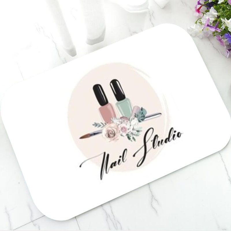 트렌디 블랙 골드 네일 아트 스튜디오 웰컴 도어 매트  - Beauty Makeup Studio 리뷰 및 가격