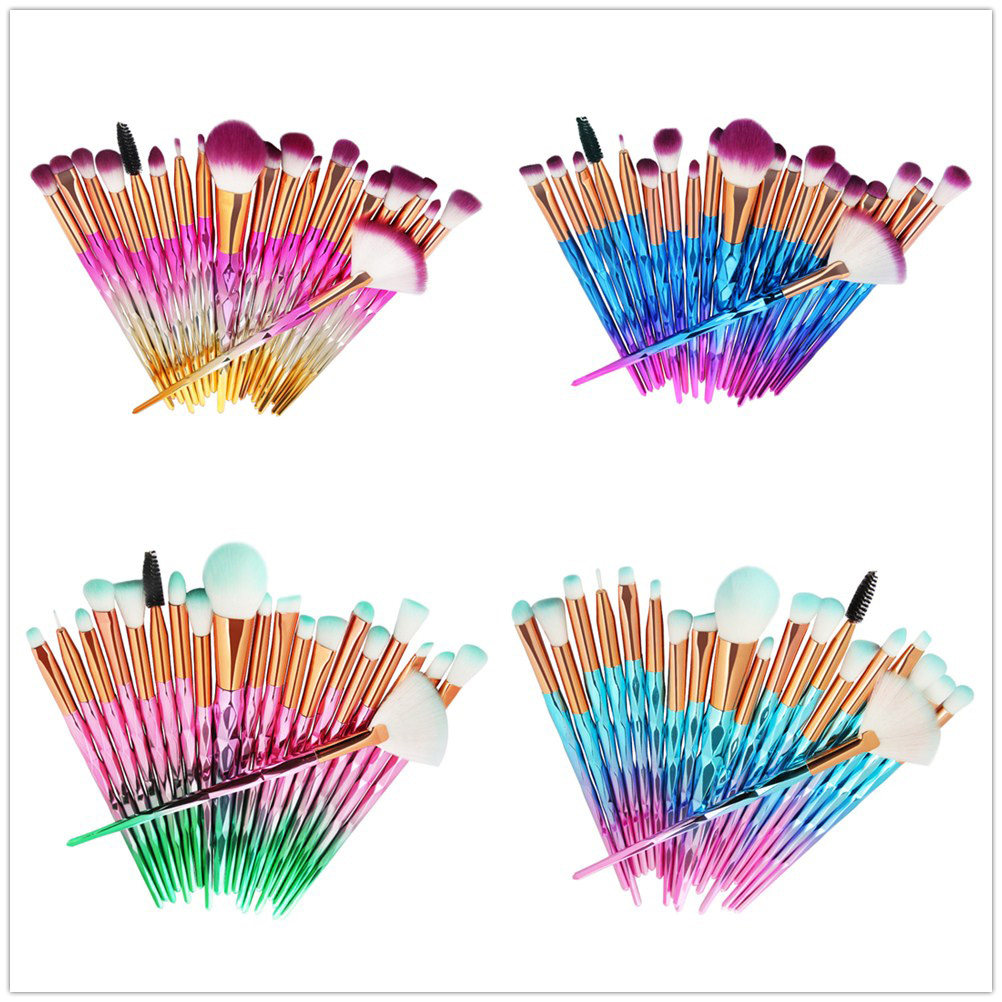 20Pcs 프리미엄 메이크업 브러쉬 세트 부드러운 강모 - Beauty Makeup Gift Sets 리뷰 및 가격