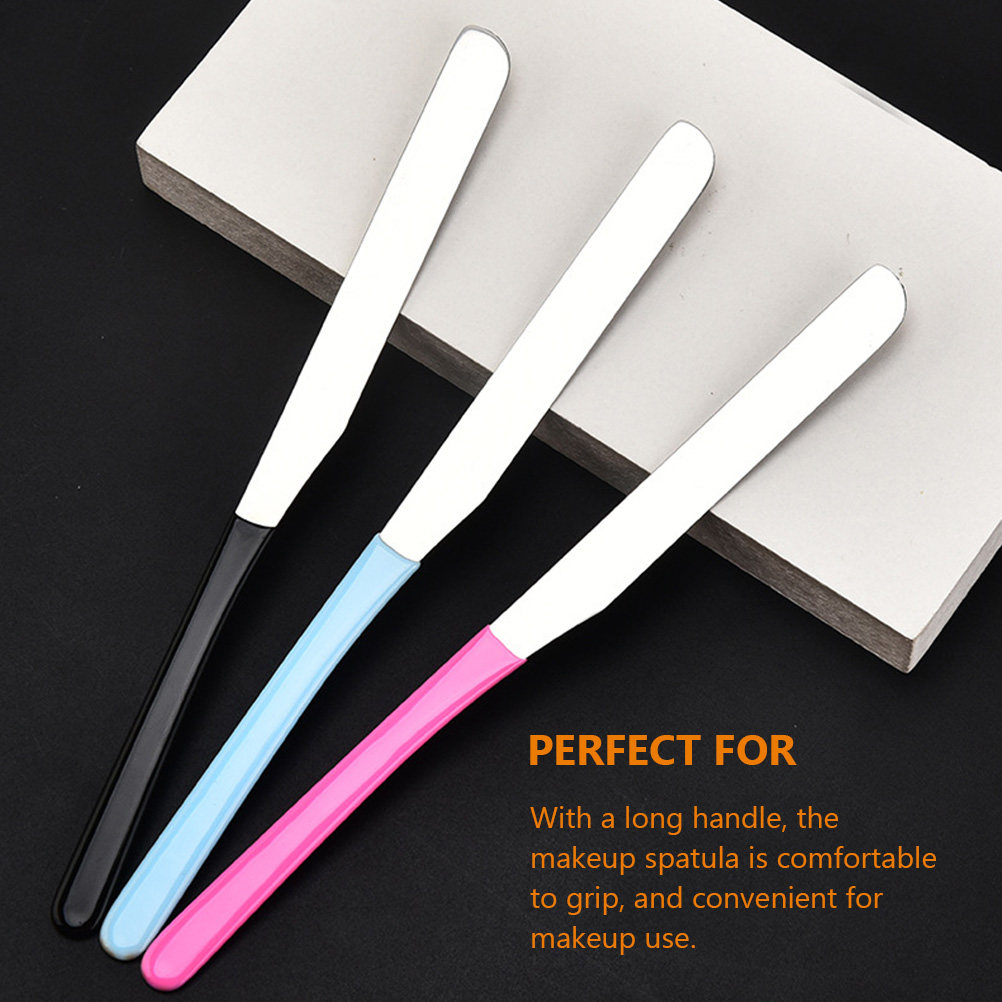 스테인리스 스틸 메이크업 믹싱 스패츌라 롱 핸들 스패츌 - Beauty Makeup Tool 리뷰 및 가격