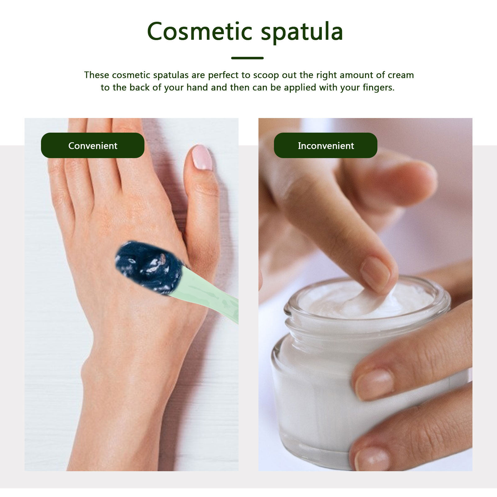 1세트 메이크업 스파튤라 플라스틱 스쿱 스틱, 페이셜  - Beauty Makeup Tool 리뷰 및 가격